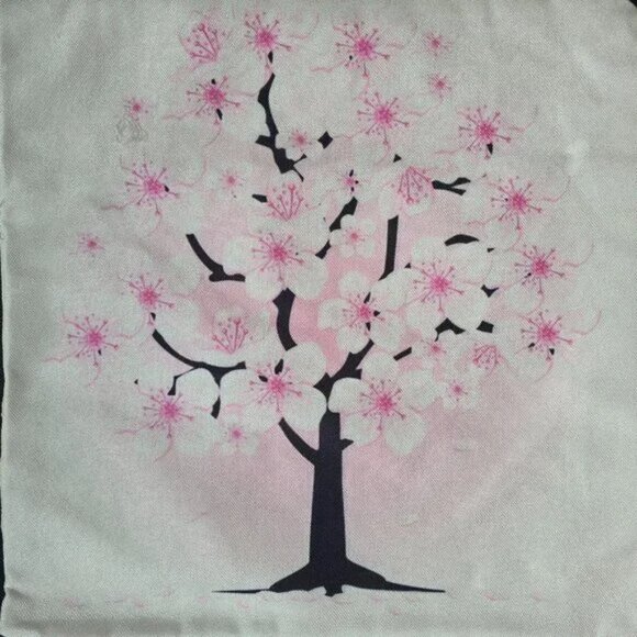 5 PCS Set of 3D Print Cushion Cover 16” x 16” Cherry Blosson Pink - Picture 3 of 3